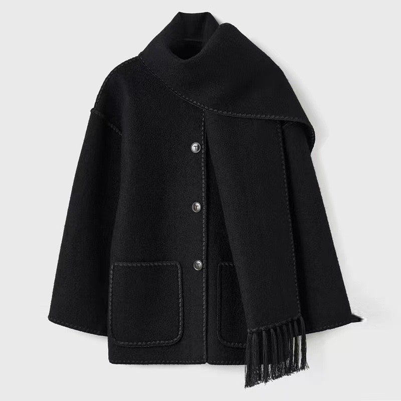 Klara™ - Bequeme Manteljacke aus Wolle