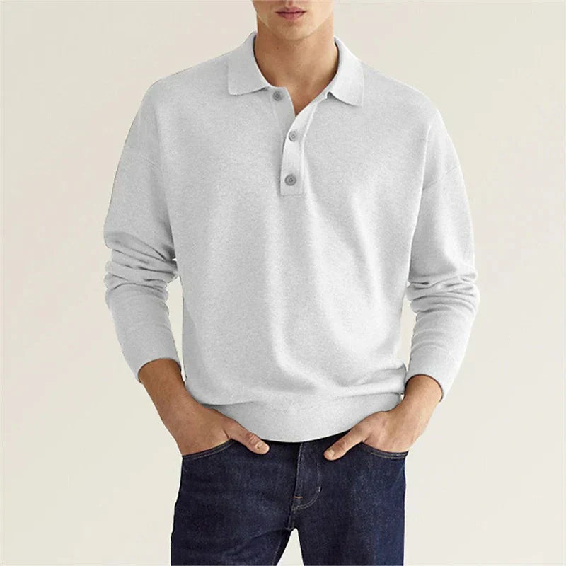 Hochwertiges Langarm-Poloshirt für Herren – Hanno