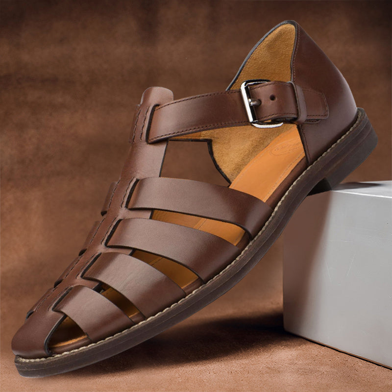 Weiße Ledersandalen - Teri