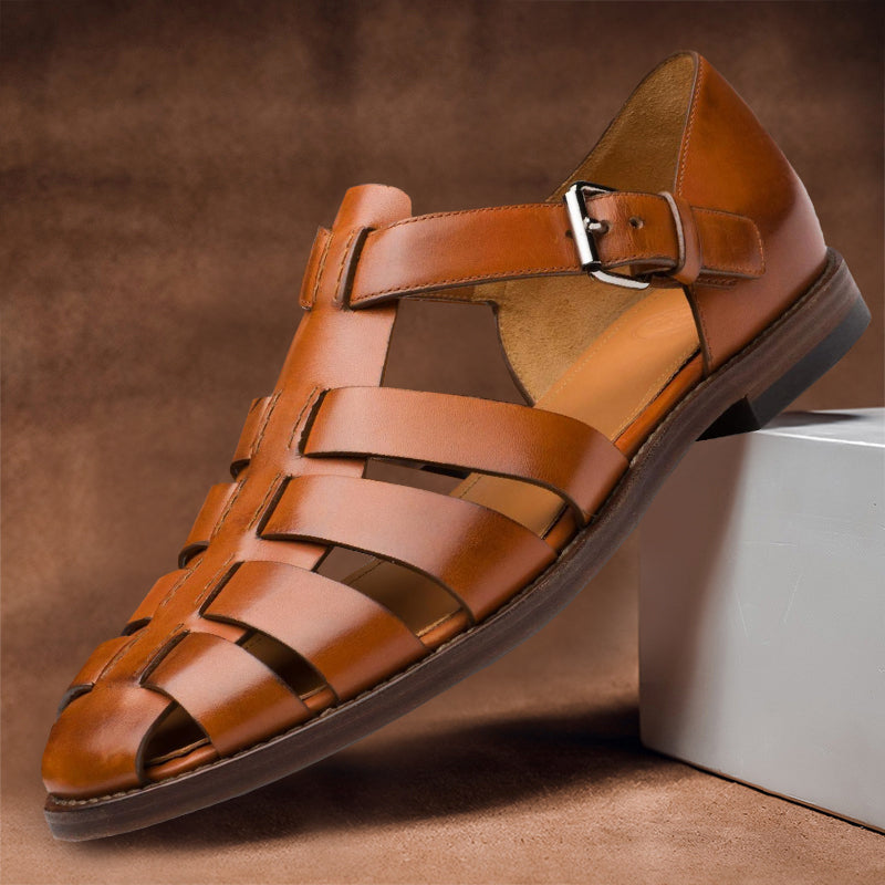 Weiße Ledersandalen - Teri