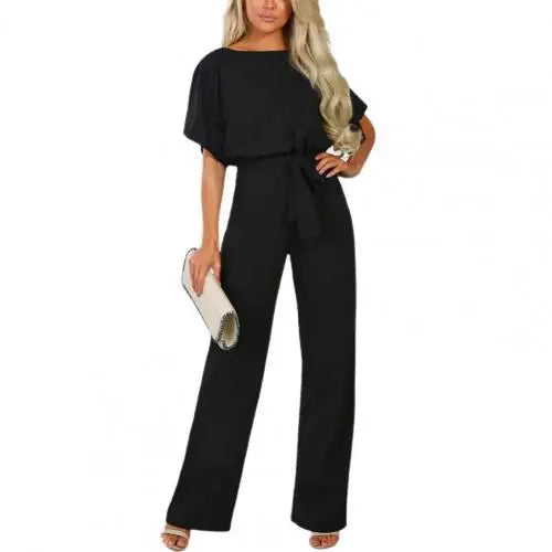 Vira - Eleganter Apricotfarbener Jumpsuit