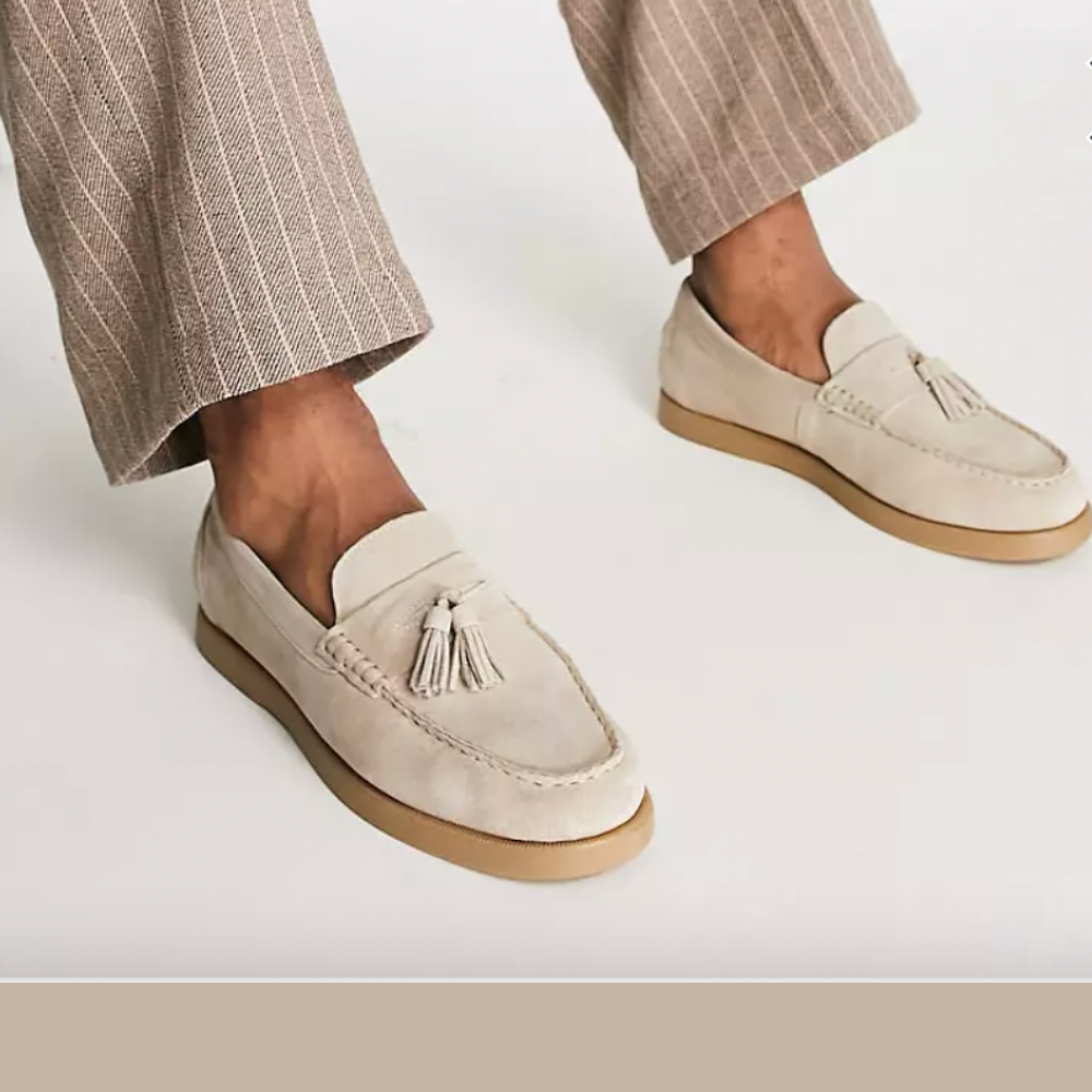 Super stylische Old Money Style Leder Loafers für Männer