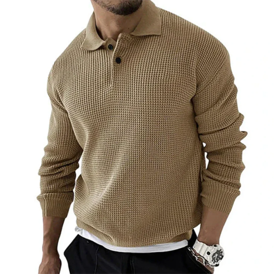 Mack | Herren Langarm Polo Hemd | Warme
