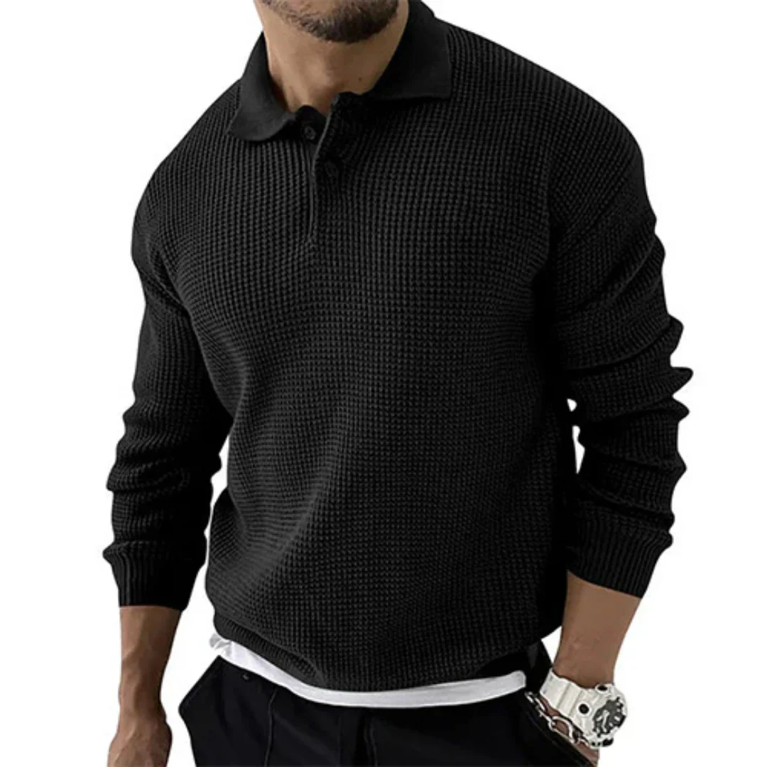 Mack | Herren Langarm Polo Hemd | Warme