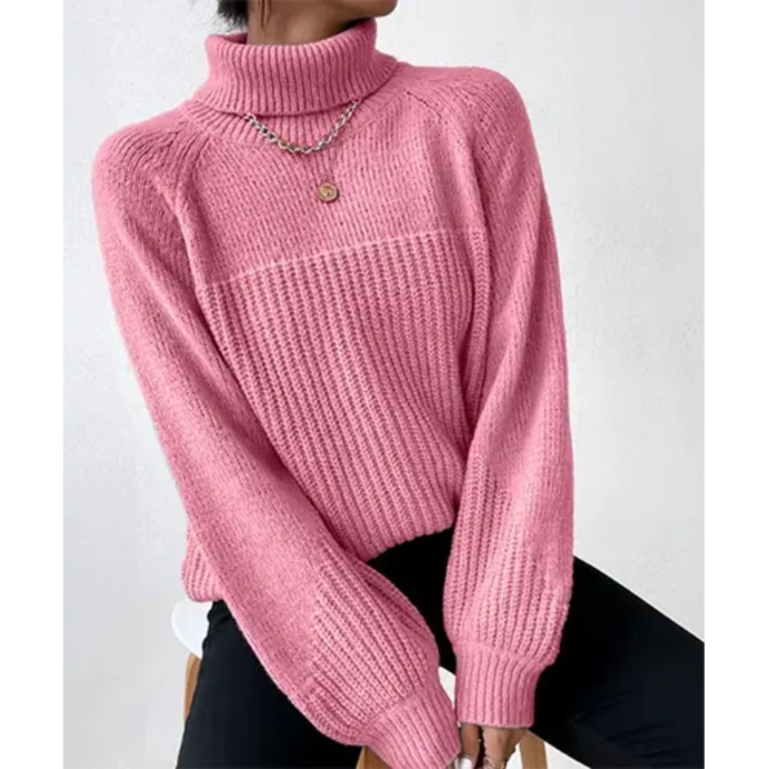 Mazie | Damen Langarm Rollkragen Pullover | Winter