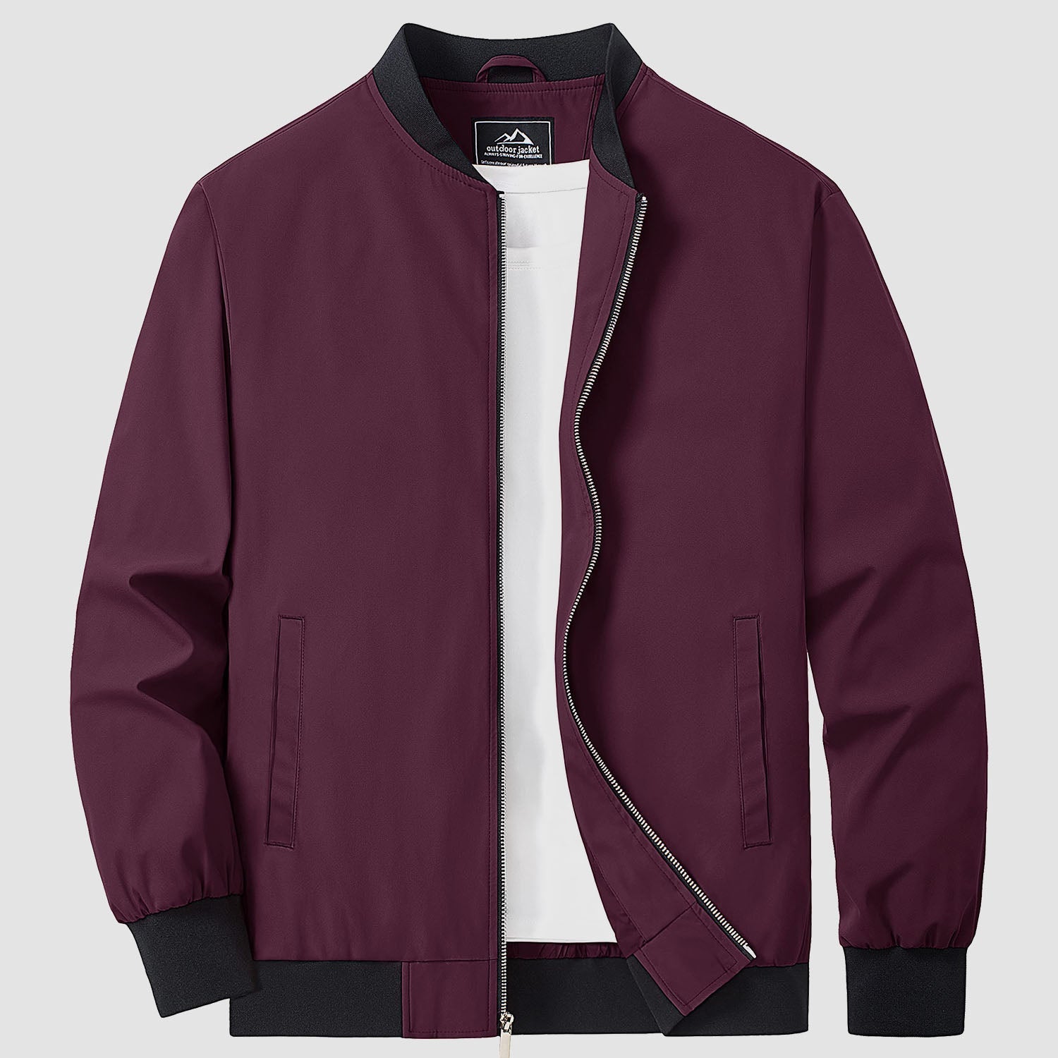 Richard - Unifarbene Bomberjacke für Männer