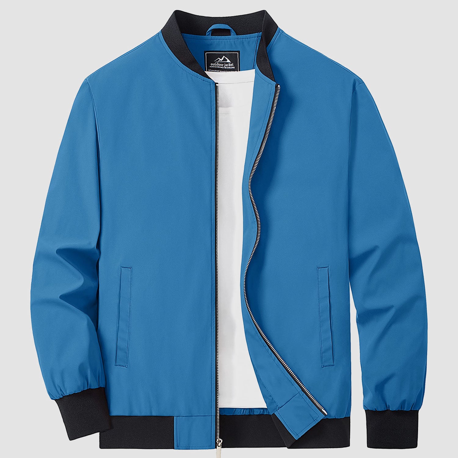 Richard - Unifarbene Bomberjacke für Männer