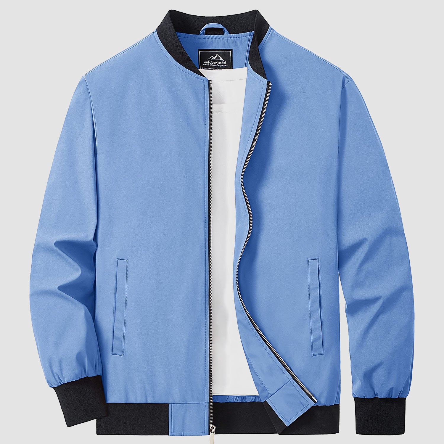 Richard - Unifarbene Bomberjacke für Männer