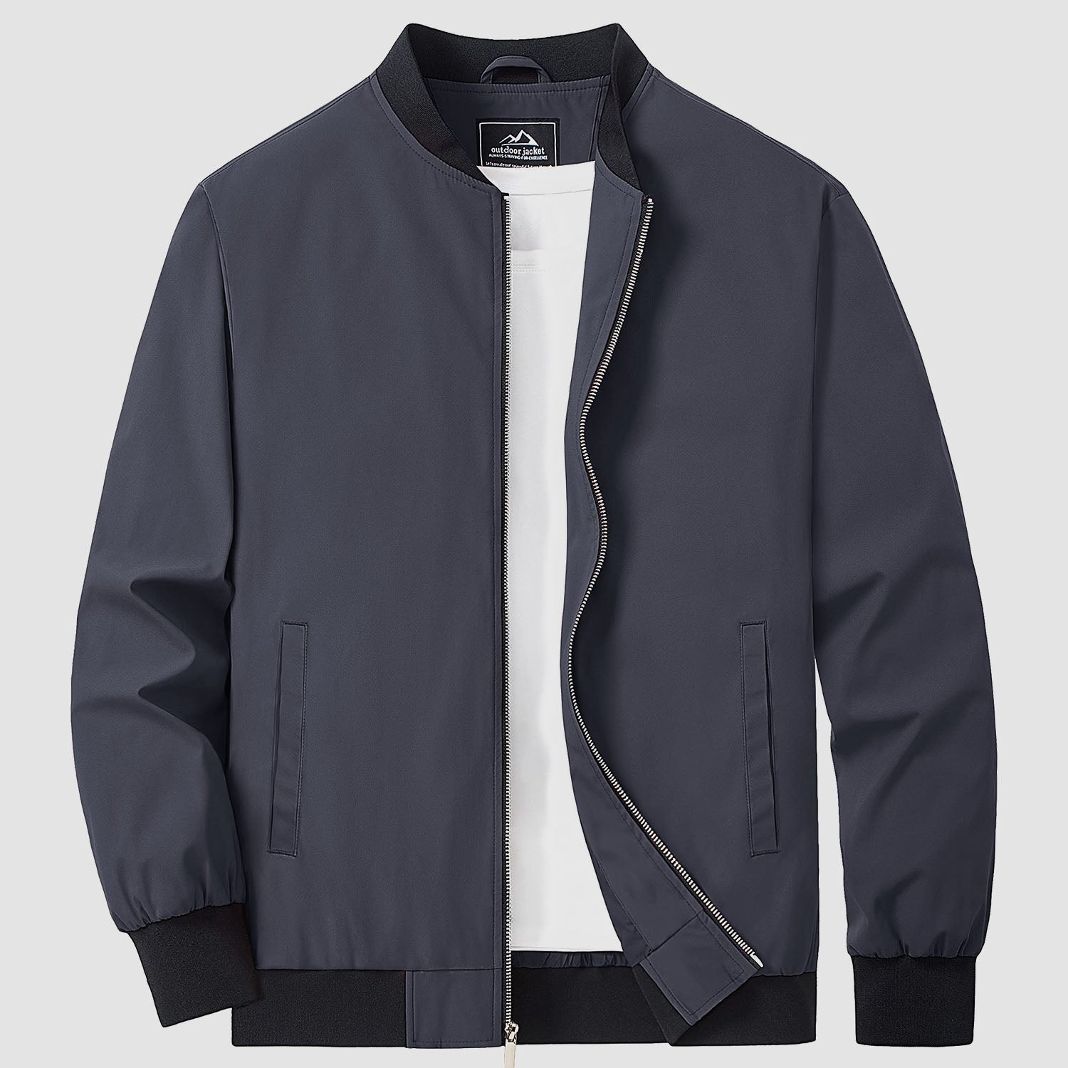 Richard - Unifarbene Bomberjacke für Männer