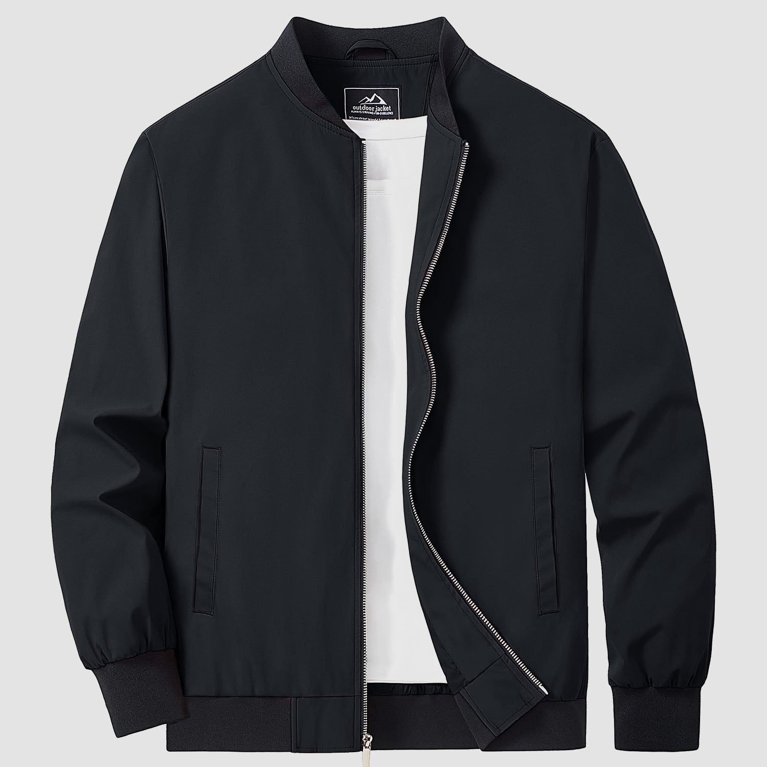 Richard - Unifarbene Bomberjacke für Männer
