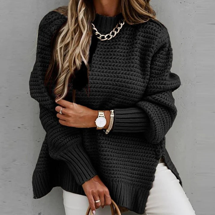 Damen Strick-Sweatshirt mit weichem Stoff – Hannah