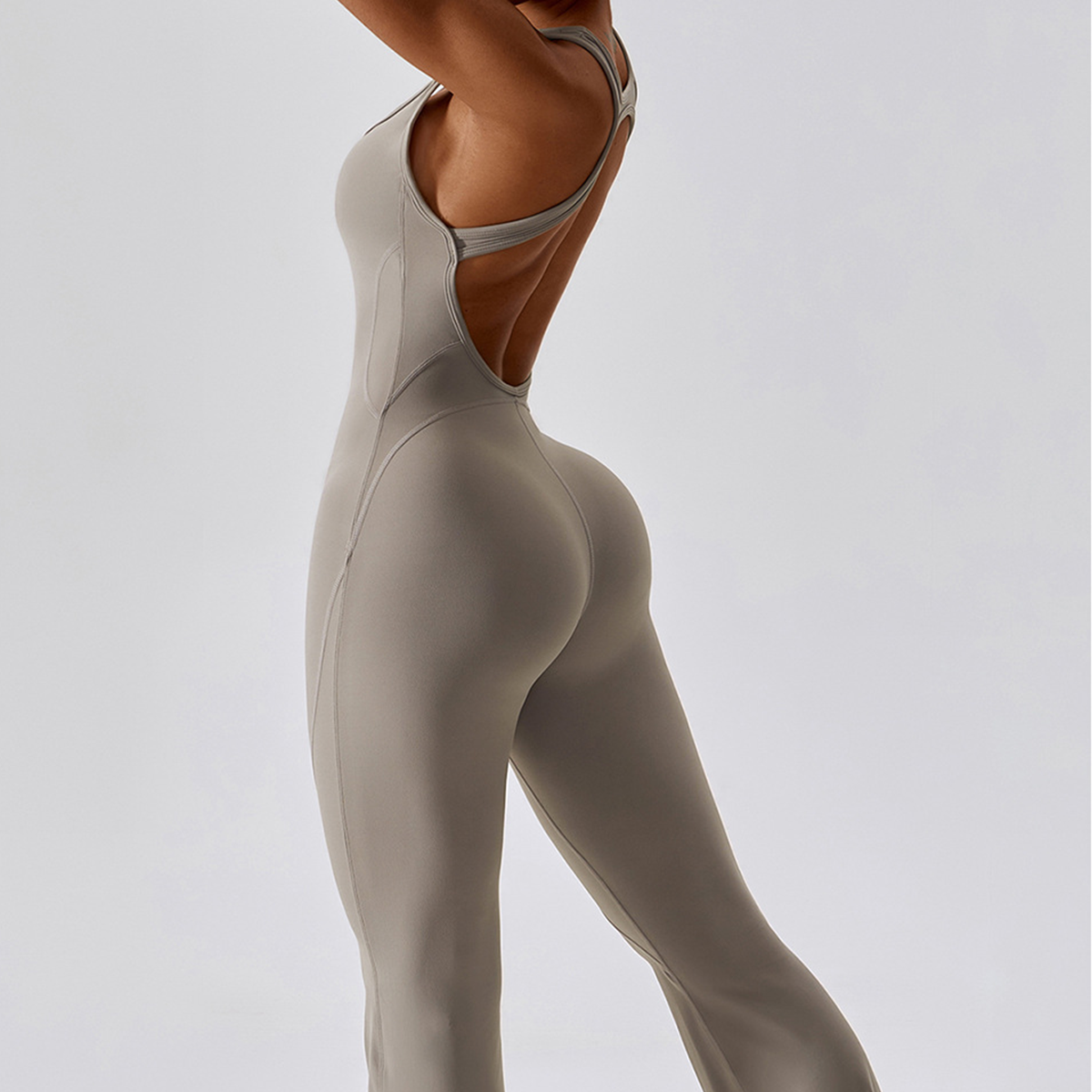 Cheyanna - Vielseitiger Grauer Jumpsuit