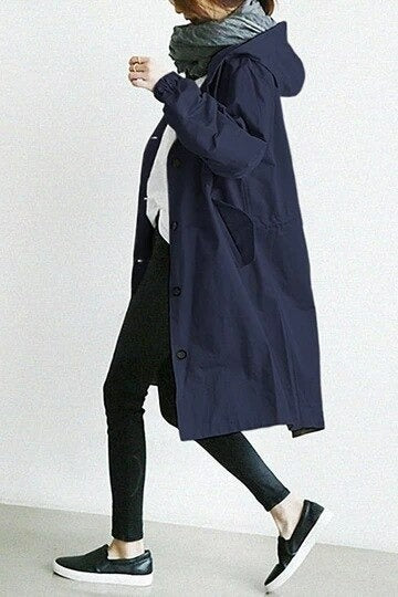 Odell™ | Schicker lässiger Trenchcoat mit Kapuze für Damen