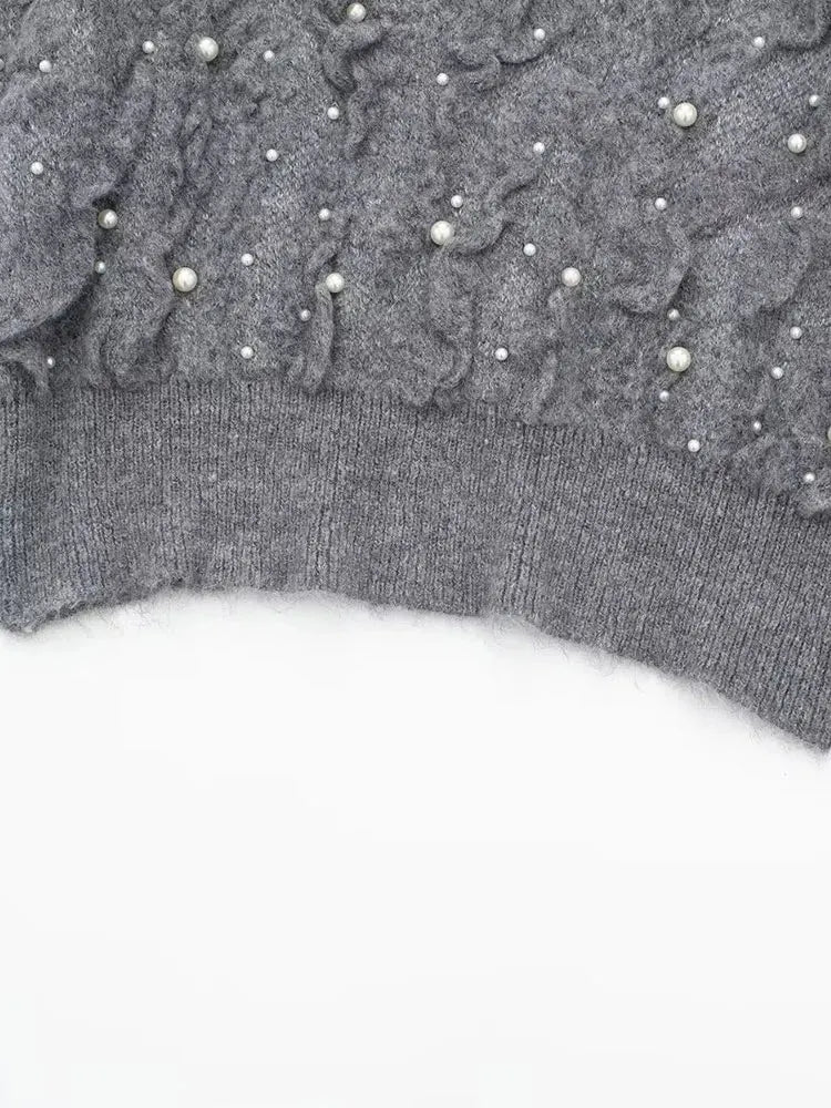 Merel | Pullover mit Perlenstruktur