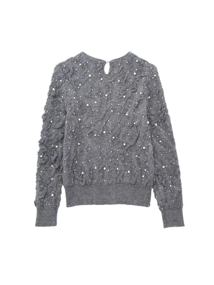 Merel | Pullover mit Perlenstruktur