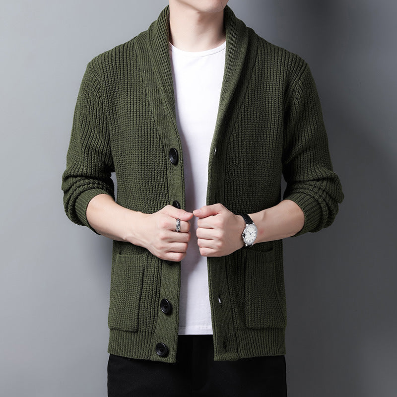 Strickjacke mit Schalkragen für Herren