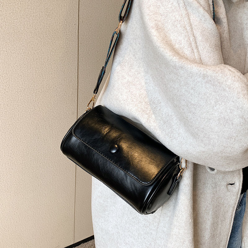 Stilvolle Vintage-Schultertasche aus Leder