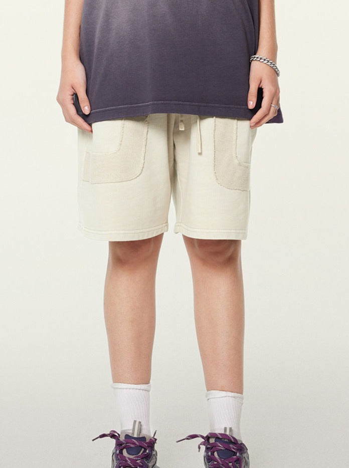 Beige Retro Street Modische Shorts