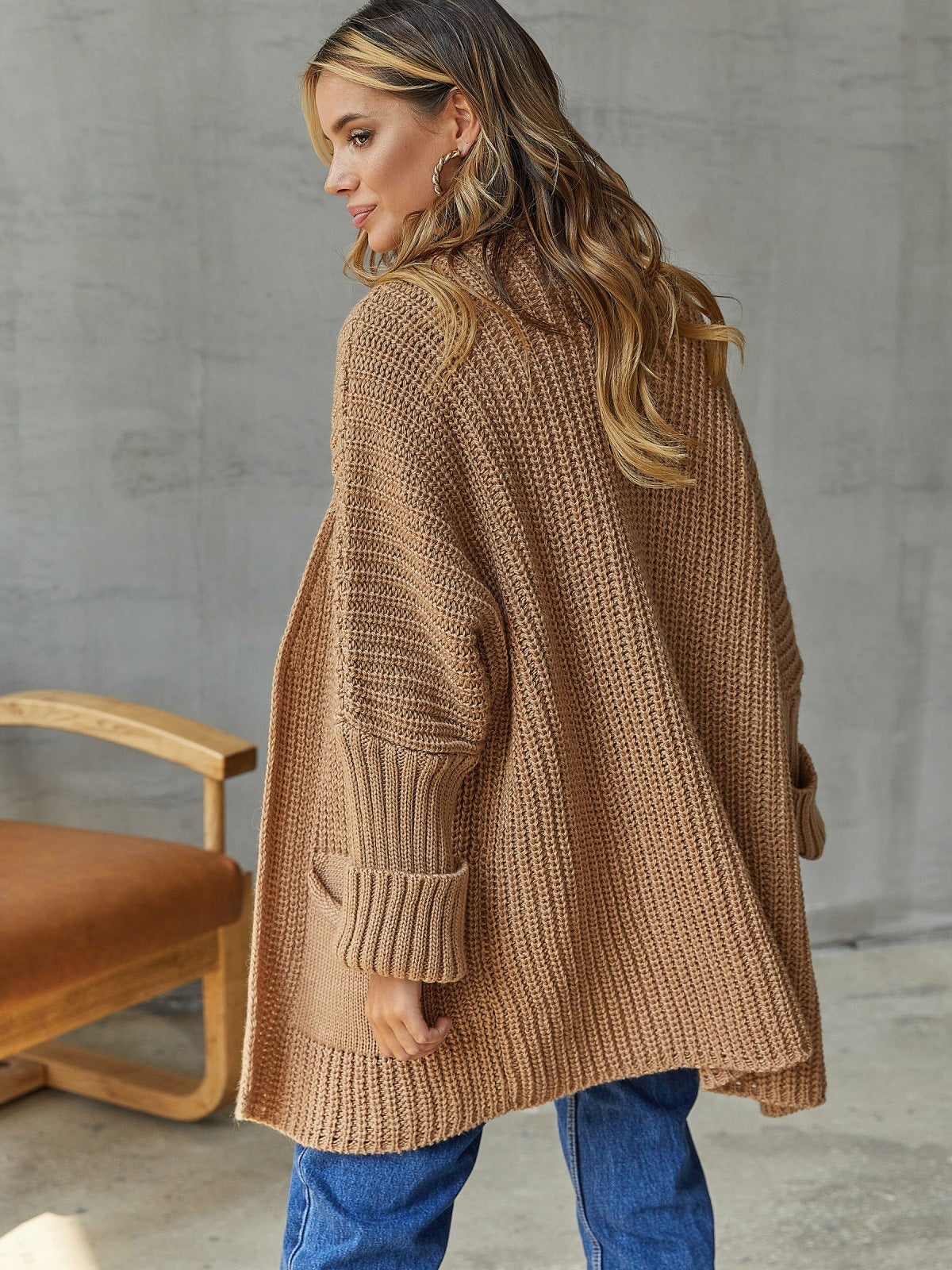 Gemütliche Strickjacke in Übergröße
