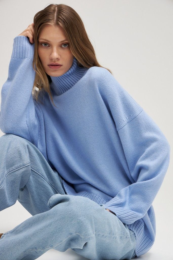 Gemütlicher Rollkragenpullover