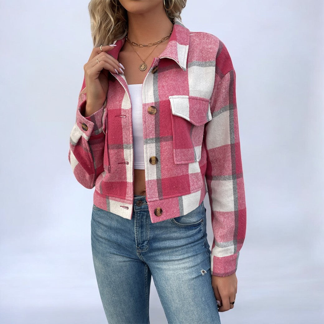 Mila | Modische Karo-Jacke