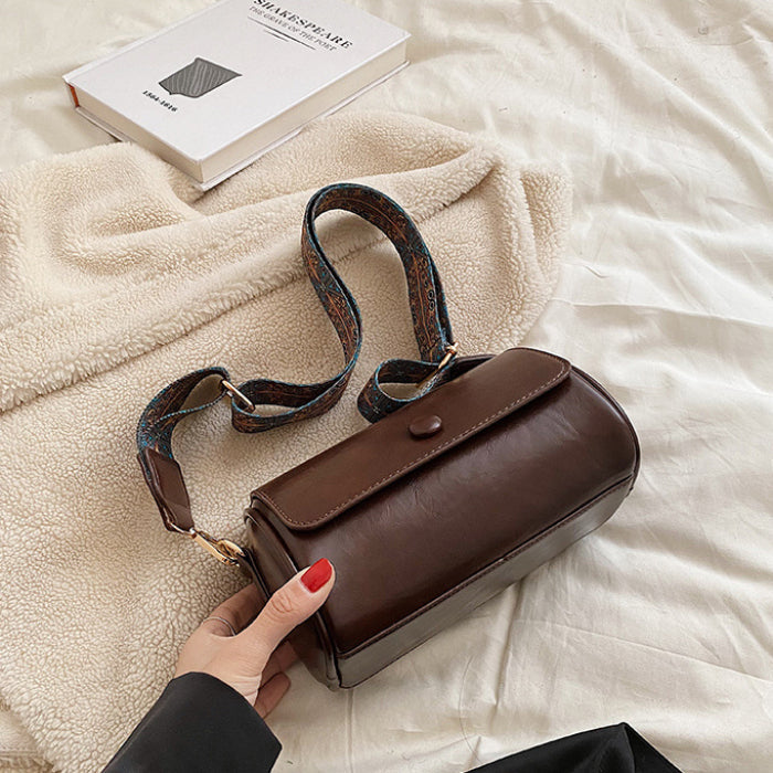 Stilvolle Vintage-Schultertasche aus Leder