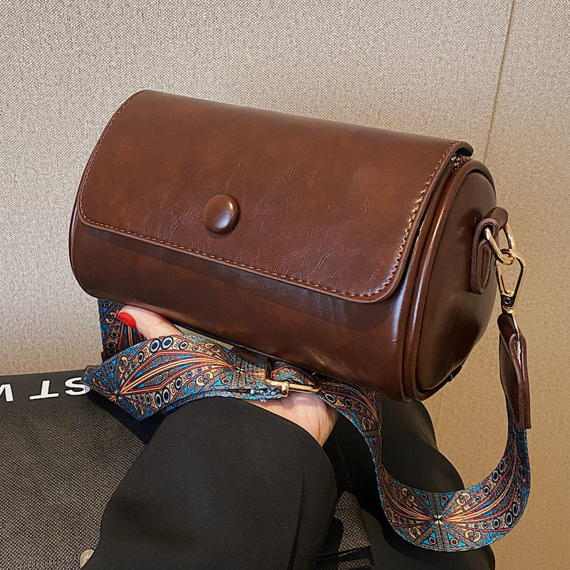 Stilvolle Vintage-Schultertasche aus Leder