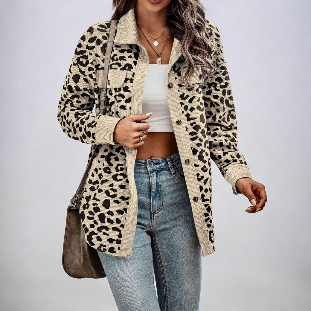 Maya | Stilvolle Leopardenjacke