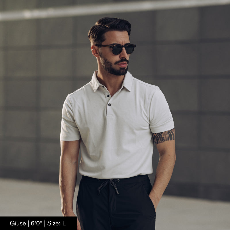Andreas | Herren-Poloshirt mit halben Ärmeln