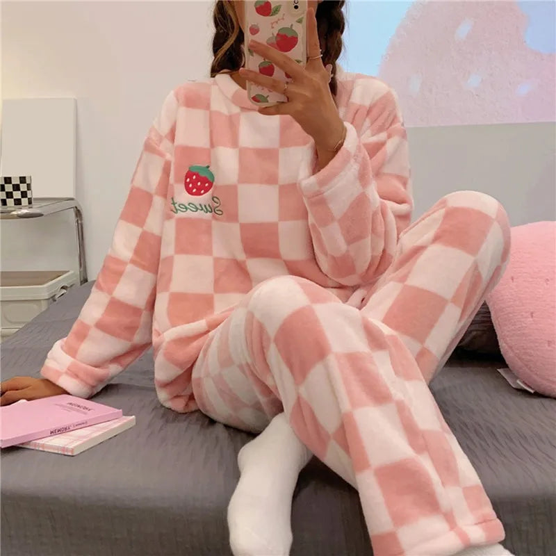 Weicher und bequemer Pyjama mit lustigen Prints Für Frauen