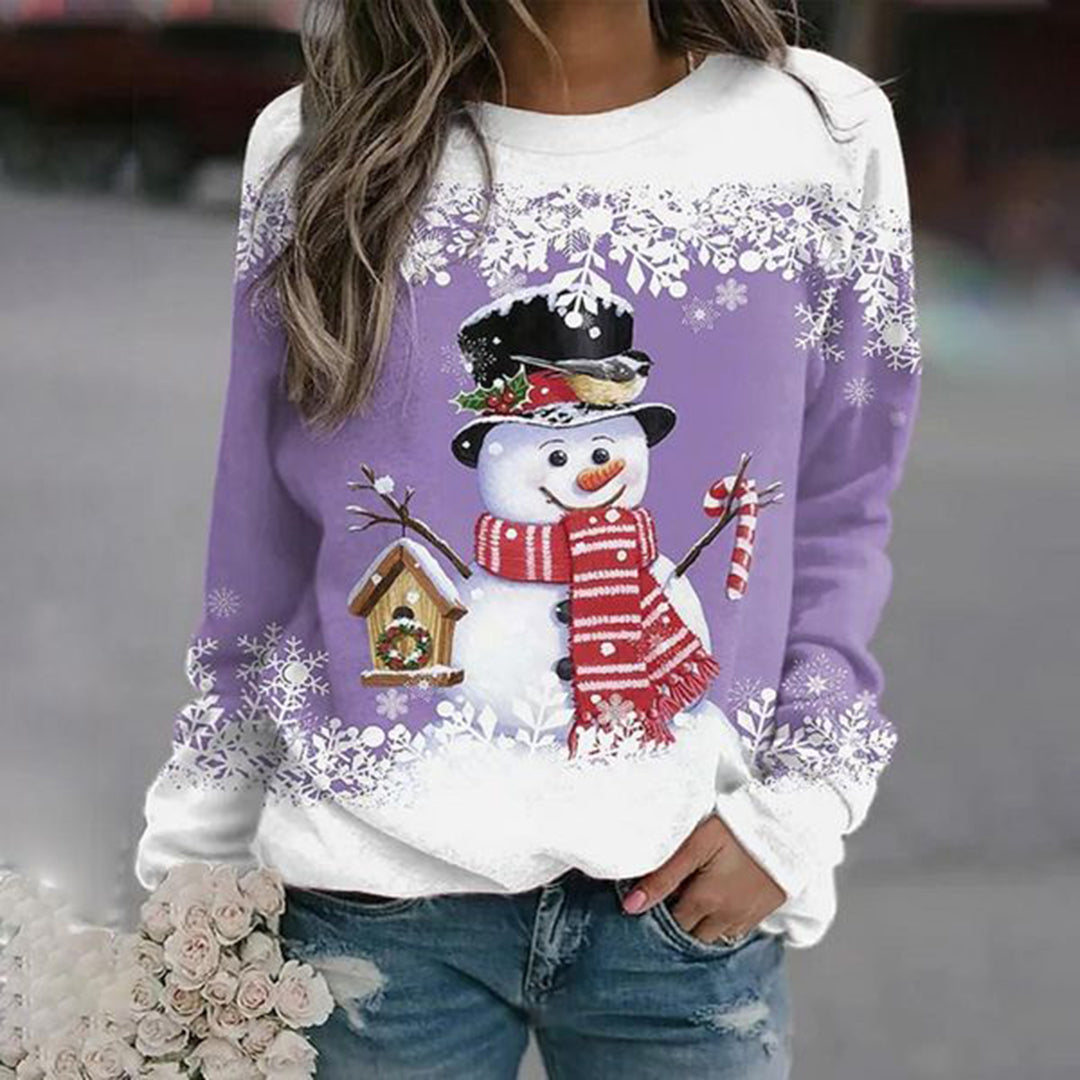 Weihnachtlicher Winterpullover für Damen