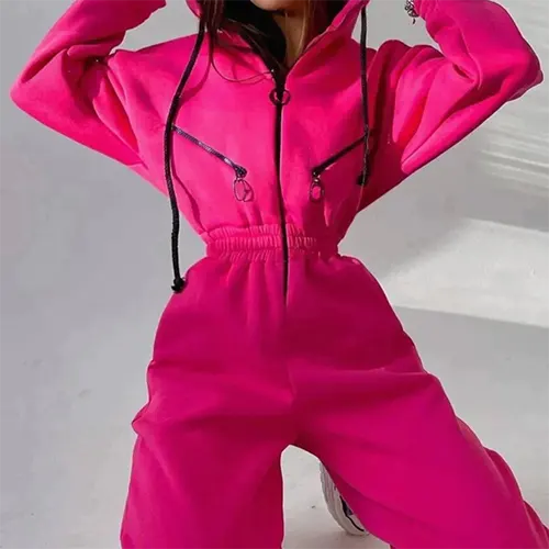 Salenzia | Damen Winter Jumpsuit | Warme