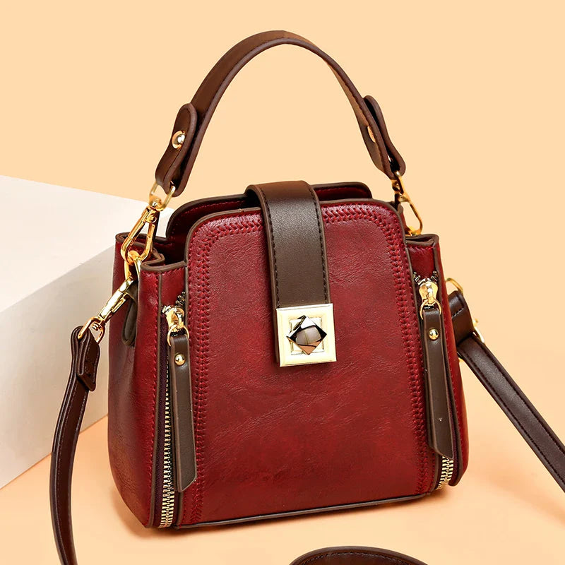 Mischa™ | Handtasche mit klassischer Eleganz und goldenen Akzenten