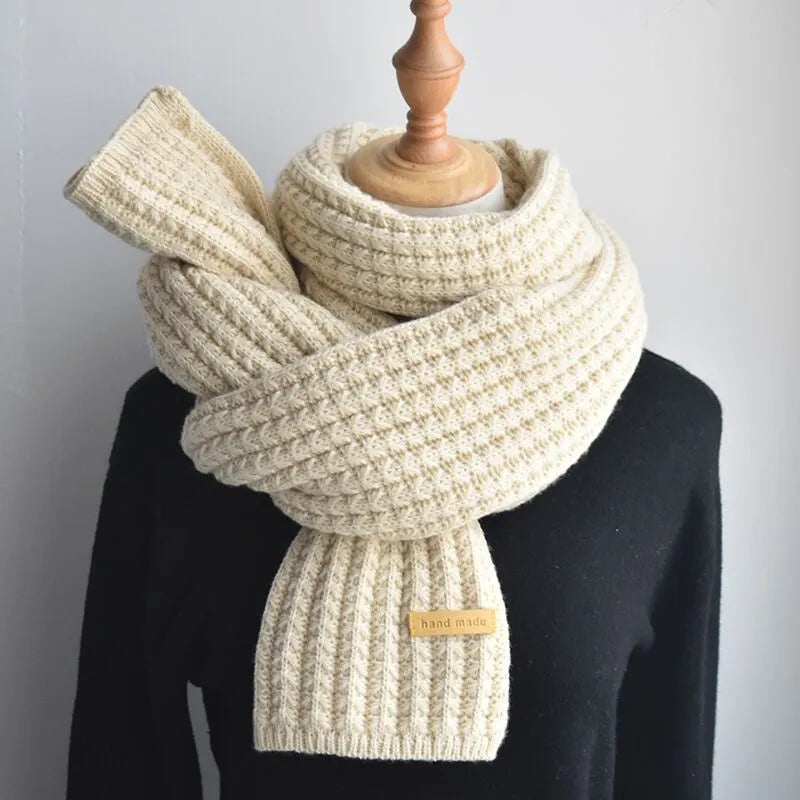 Wollschal Damen warm handgemacht für Herbst & Winter – Elira