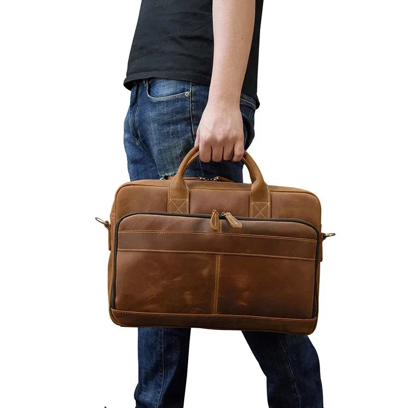 Augusto™ | Stilvolle Aktentasche aus Leder