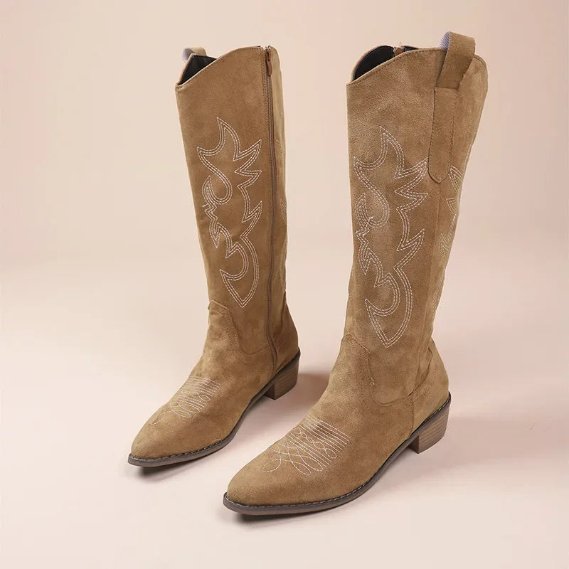 Ivy™ - Bestickte Western-Cowboystiefel