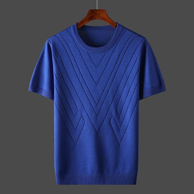Jeffrey - Apricotfarbenes Kaschmir-T-Shirt