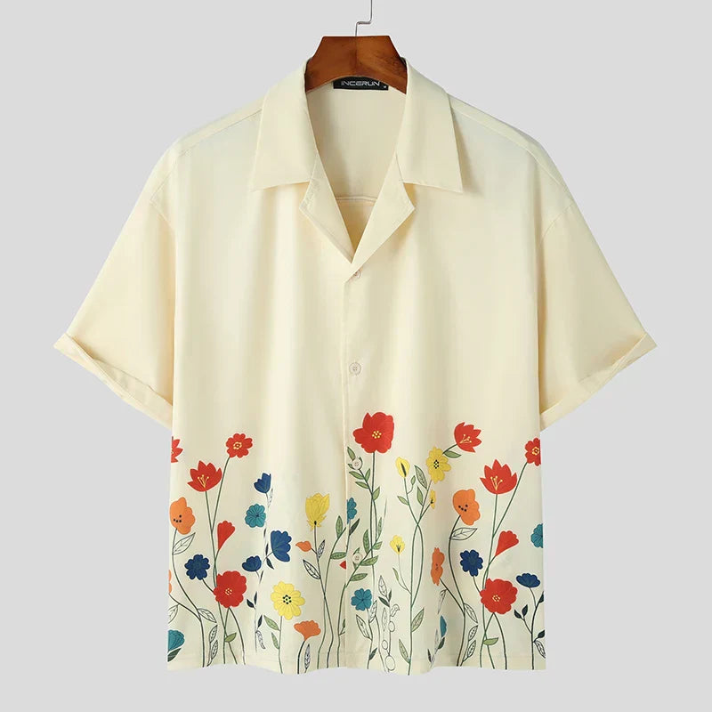 Callahan - Kurzärmeliges Hemd mit Blumenmuster
