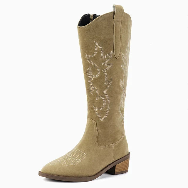 Ivy™ - Bestickte Western-Cowboystiefel