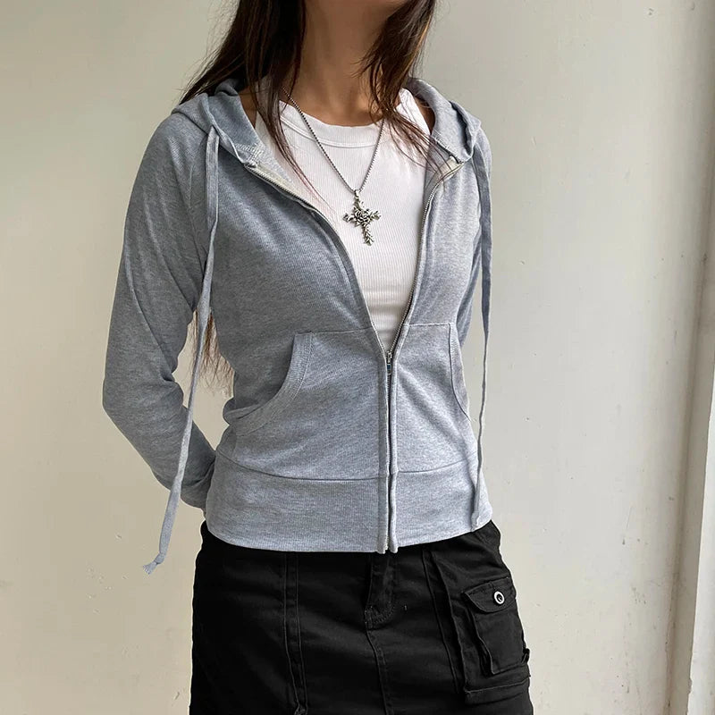 Lea | Casual Hoodie mit Reißverschluss für Damen