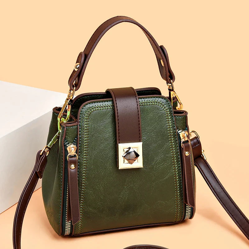 Mischa™ | Handtasche mit klassischer Eleganz und goldenen Akzenten