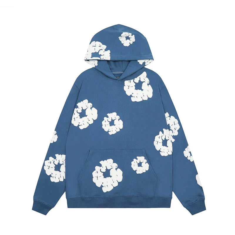 Lena | Modischer denim kapuzenpullover