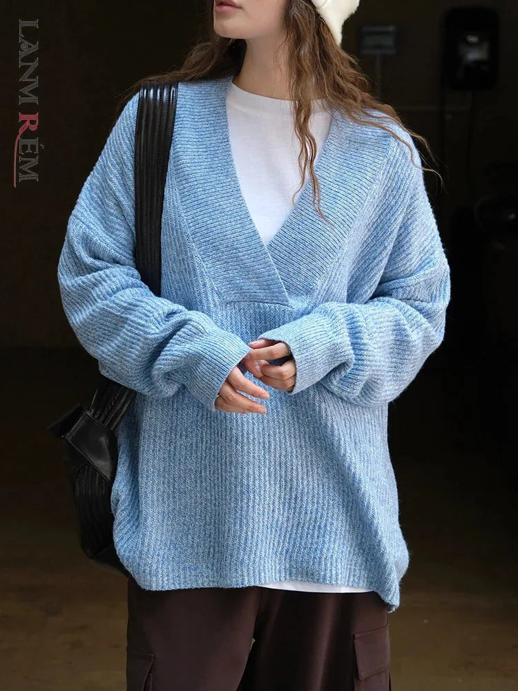 Via | Stilvoller Wollpullover mit V-Ausschnitt für Damen