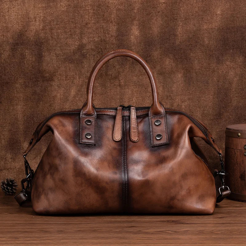 Cordula™ | Handgefertigte Vintage-Tasche aus Leder