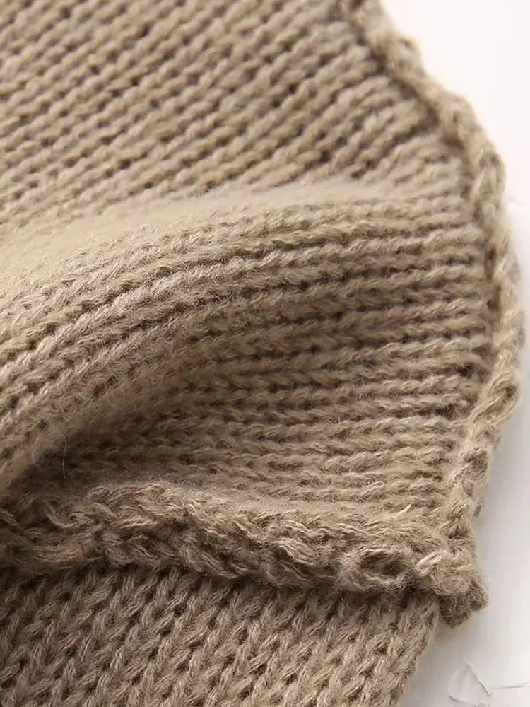 Andrea | Langer Laternen-Rollkragenpullover