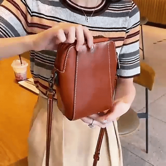 Vera™ - Stilvolle Mini-Umhängetasche aus weichem Leder