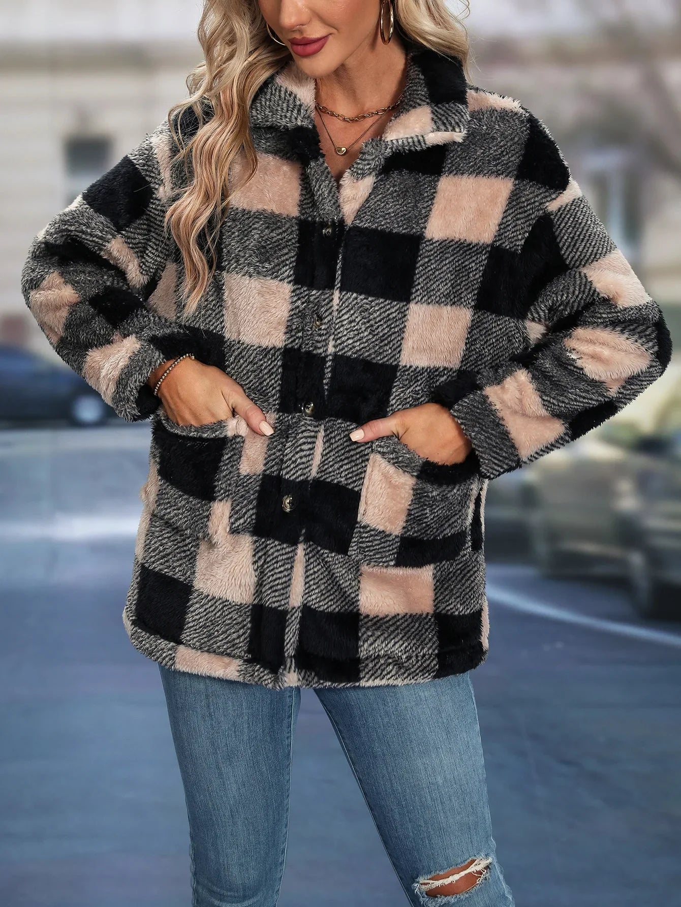 Pimchan | Europäisch-Amerikanische Herbst/Winter Damenjacke
