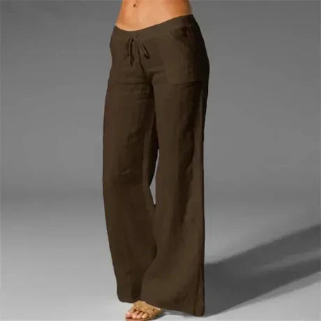 Weiße Leinenhose Damen