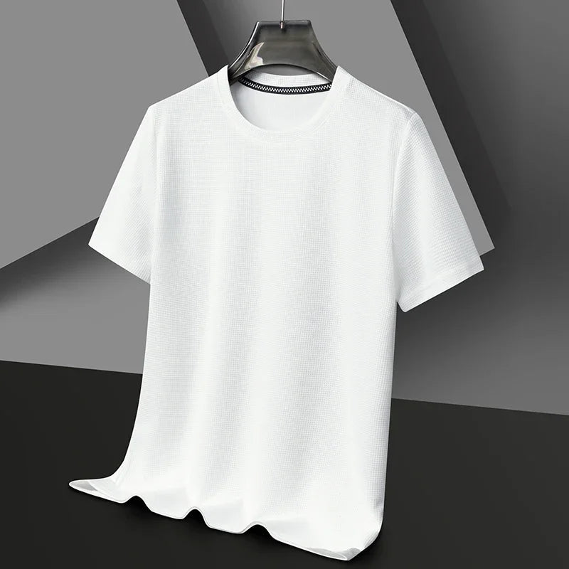 Thad - Premium Baumwollwaffel T-Shirt Braun