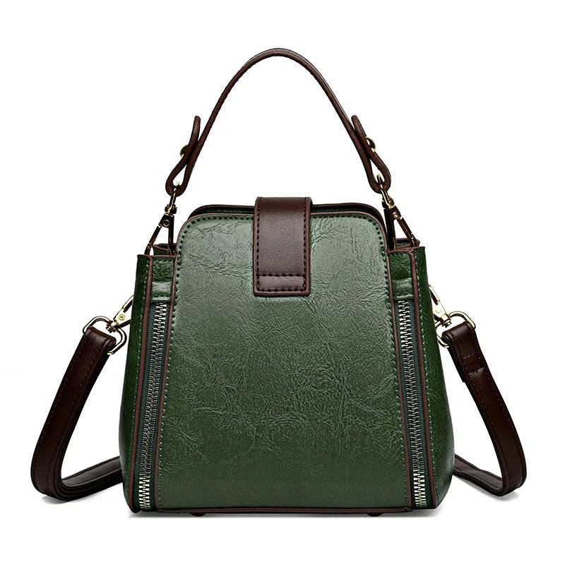 Mischa™ | Handtasche mit klassischer Eleganz und goldenen Akzenten